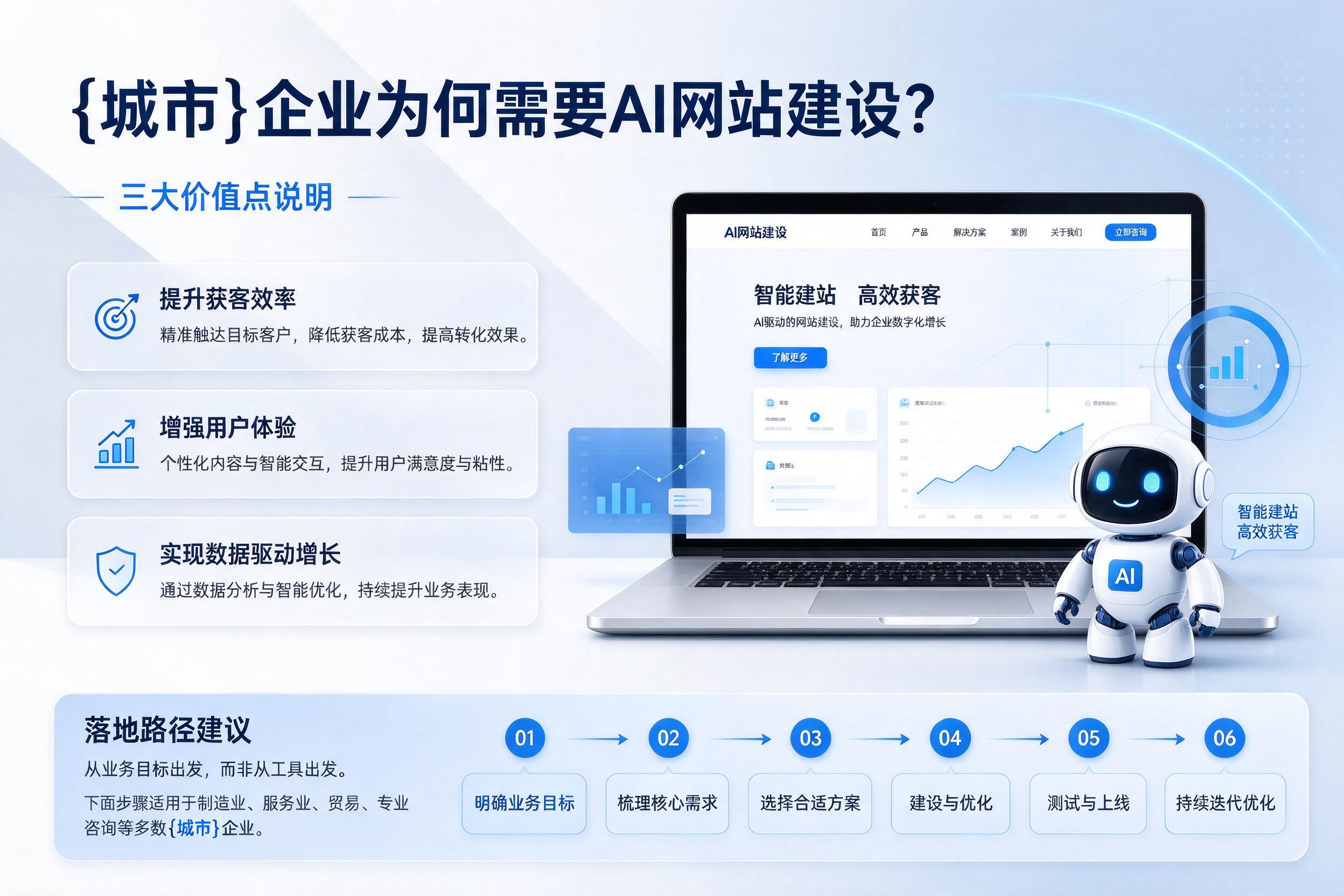 嘉善企业为何需要AI网站建设？三大价值点说明
